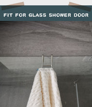Load image into Gallery viewer, NACETURE Shower Door HooksTowelRack-Glass Door HooksFor HangingCoat RackHat RackBathroom OrganizerBathrobeLoofah Shaver Sponge 2 Pack