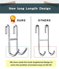 Load image into Gallery viewer, NACETURE Shower Door HooksTowelRack-Glass Door HooksFor HangingCoat RackHat RackBathroom OrganizerBathrobeLoofah Shaver Sponge 2 Pack