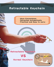 Load image into Gallery viewer, No Touch Door Opener Tool, Pack of 4 with Retractable Keychain