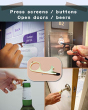 Load image into Gallery viewer, No Touch Door Opener Tool, Pack of 4 with Retractable Keychain